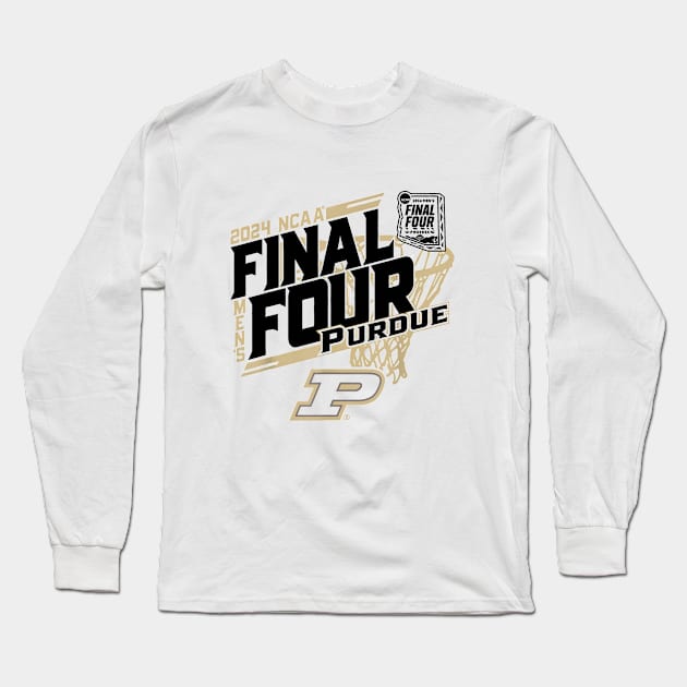 Purdue Boilermakers Final Four 2024 Long Sleeve T-Shirt by YASSIN DESIGNER